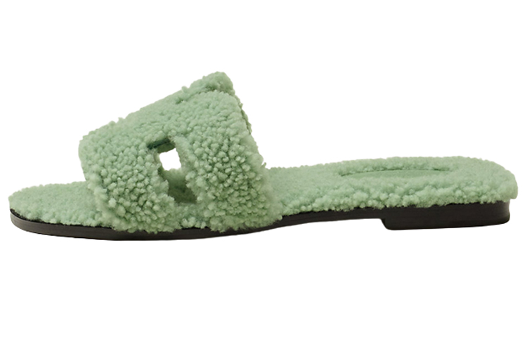 

Сандалии HERMES Oran Slide Slippers Women's Green