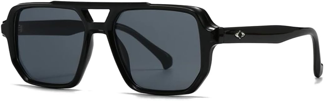 

Солнцезащитные очки с защитой UV400 | Большая оправа, двойная перемычка, градиентные линзы | для женщин и мужчин, для занятий спортом на открытом воздухе и вождения DSVIGF, Black