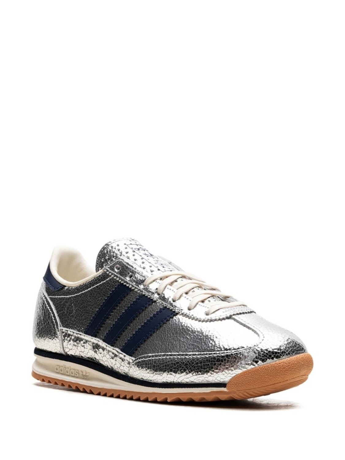 Кроссовки Adidas SL 72 "Silver Metallic/Collegiate Navy", серебряный — фото 2