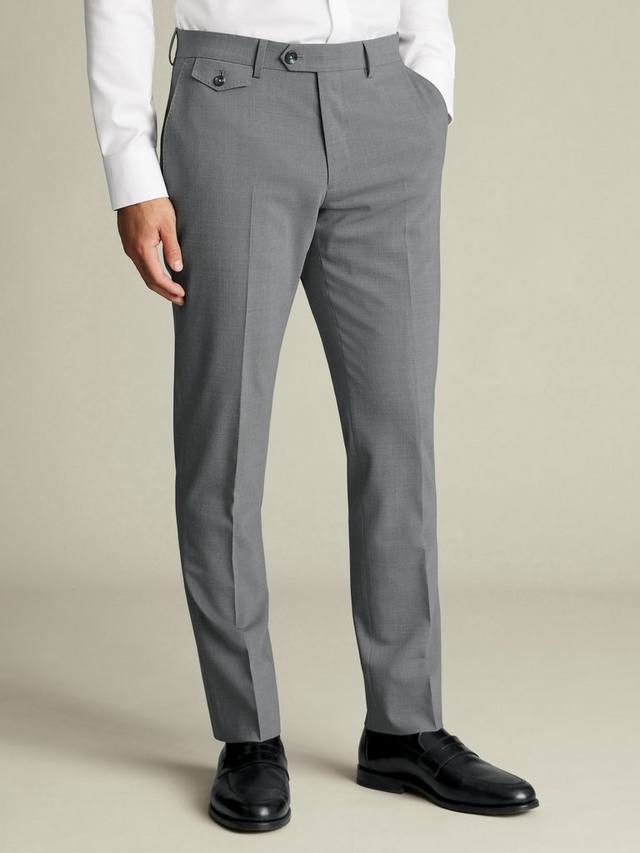 

Брюки Slim Fit из шерстяной смеси Charles Tyrwhitt, Grey