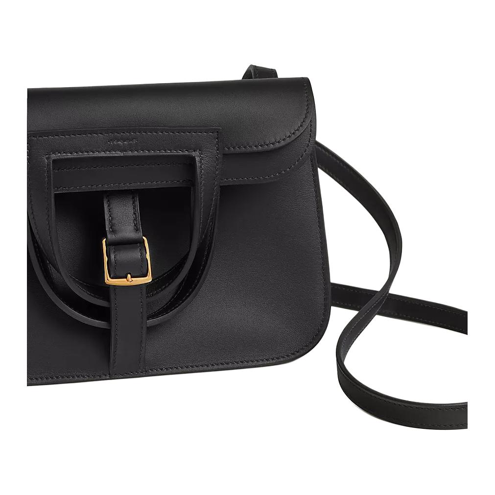 HERMES Миниатюрный женский плечевой рюкзак из телячьей кожи — фото 4