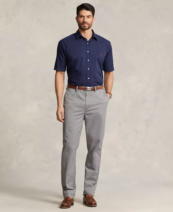 

Мужские брюки-чинос прямого кроя для больших и высоких мужчин Polo Ralph Lauren, серый