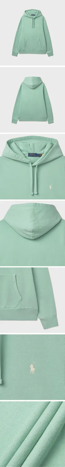 Женское худи Loop Back Terry зелёного цвета от Polo Ralph Lauren — фото 3