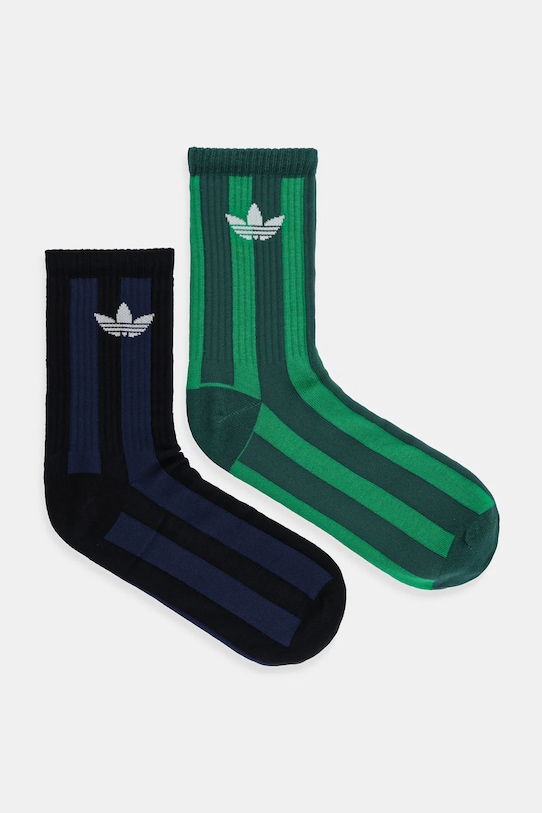 

Носки полосатые 2 пары Adidas Originals, зеленый