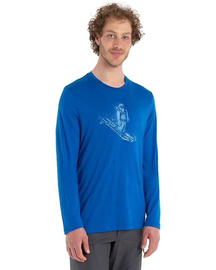 

Лонгслив Icebreaker Tech Lite II Long Sleeve Tee Skiing Yeti, цвет Lazurite