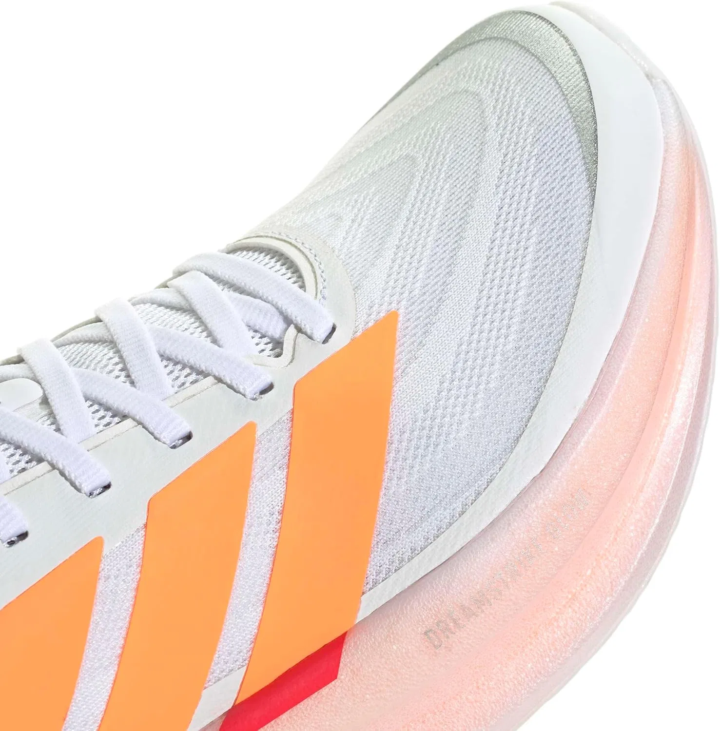 Мужские беговые кроссовки Adidas Supernova Glide, Ftwr White Lucid Orange Lucid Red — фото 4