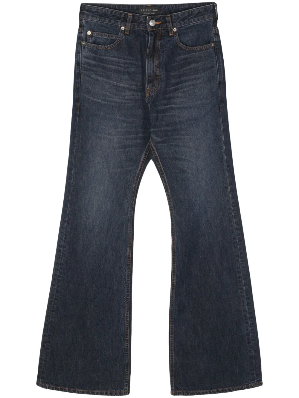 

Джинсы bootcut с завышенной талией BALENCIAGA, синий