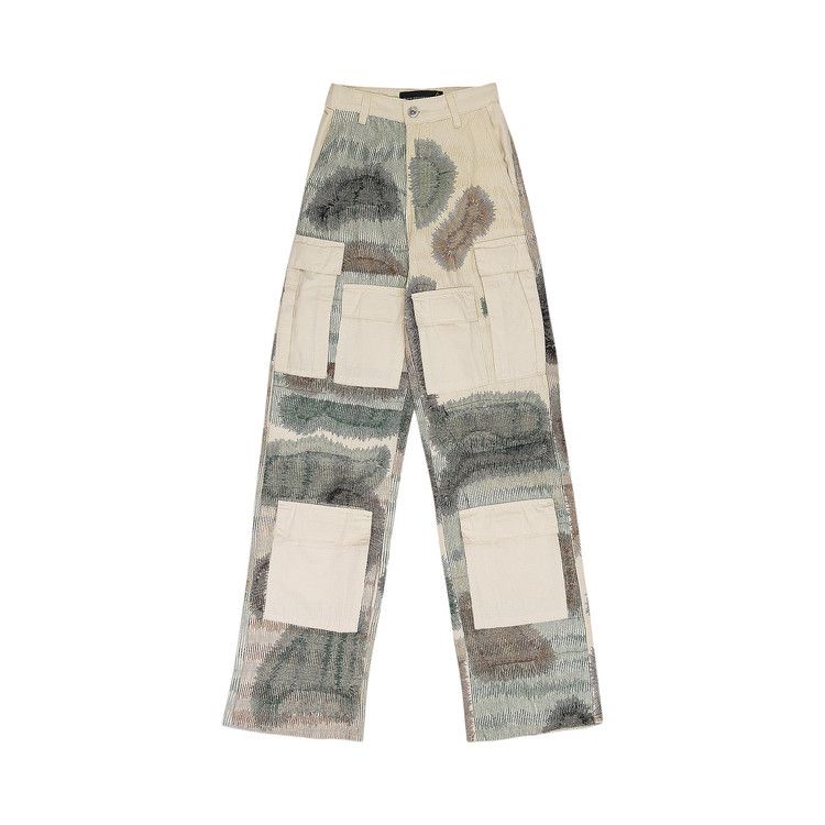 

Брюки Who Decides War Camouflage Embroidery Pants, Ivory