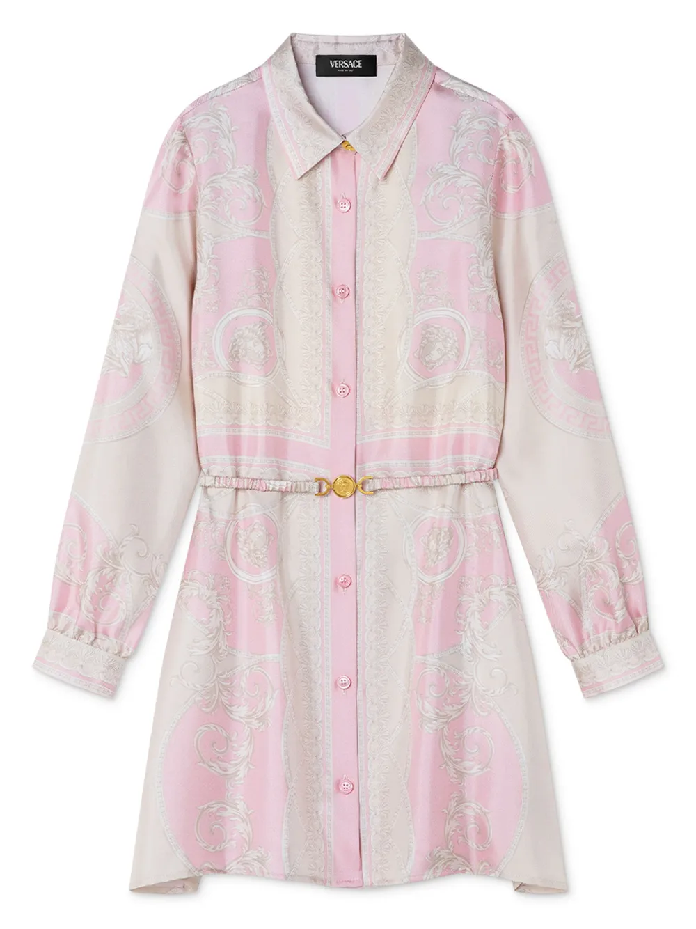 

Платье с принтом Barocco Versace Kids, розовый