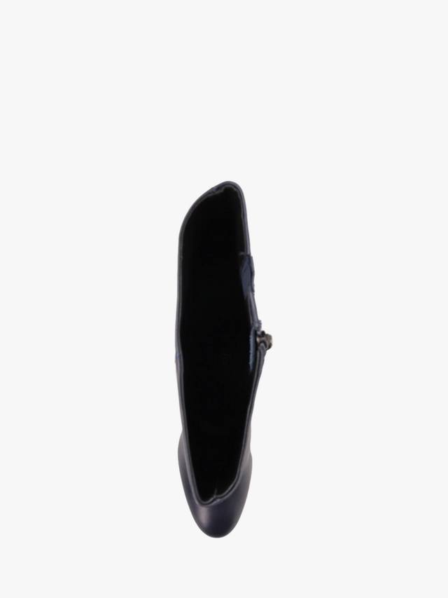 Длинные кожаные ботинки neptune средней ширины для икр Jones Bootmaker, темно-синий — фото 4