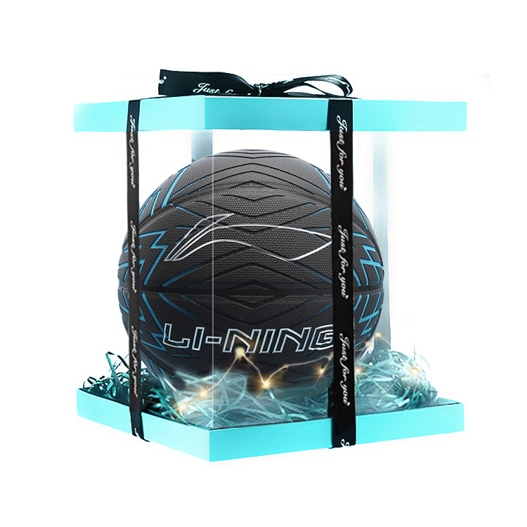 

LINING Баскетбольный мяч PU Blue Black размер 7 тренировочный unisex Китай