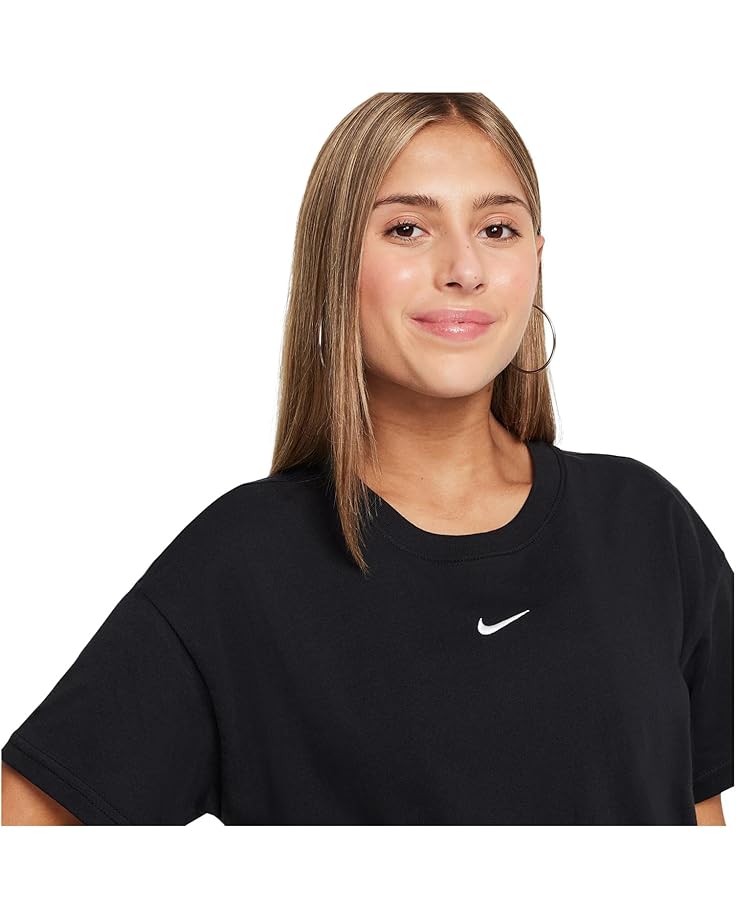Футболка Nike Kids Sportswear Essential Boxy T-Shirt, черный — фото 3