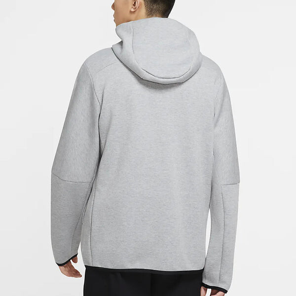 Толстовка Nike Sportswear Tech Fleece Men's Black, серый — фото 4