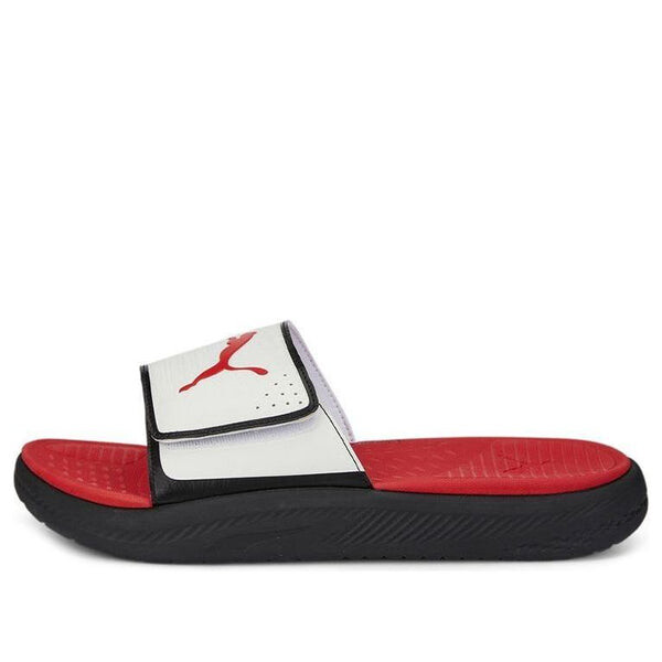 

Тапочки softride slide 'white black red' Puma, черный