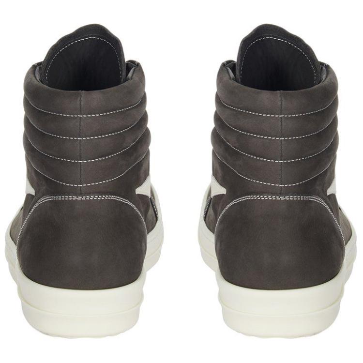 Высокие кожаные кроссовки для скейтбординга мужские черные RICK OWENS — фото 4