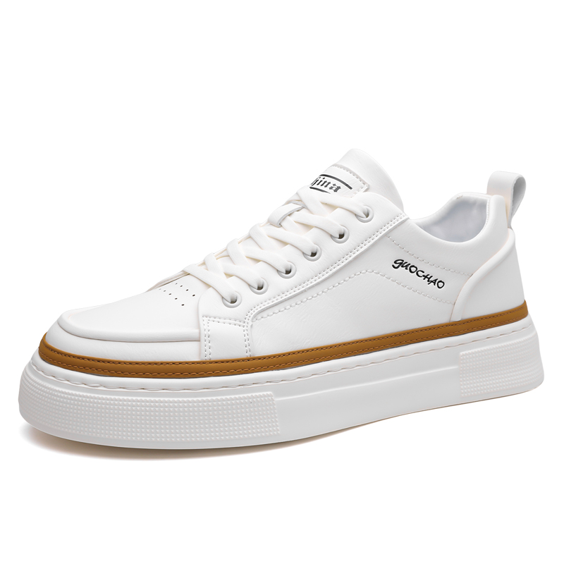 

Поддерживающие износостойкие, легкие, нескользящие, низкие мужские кроссовки для скейтбординга SENJIALUO, Ecru