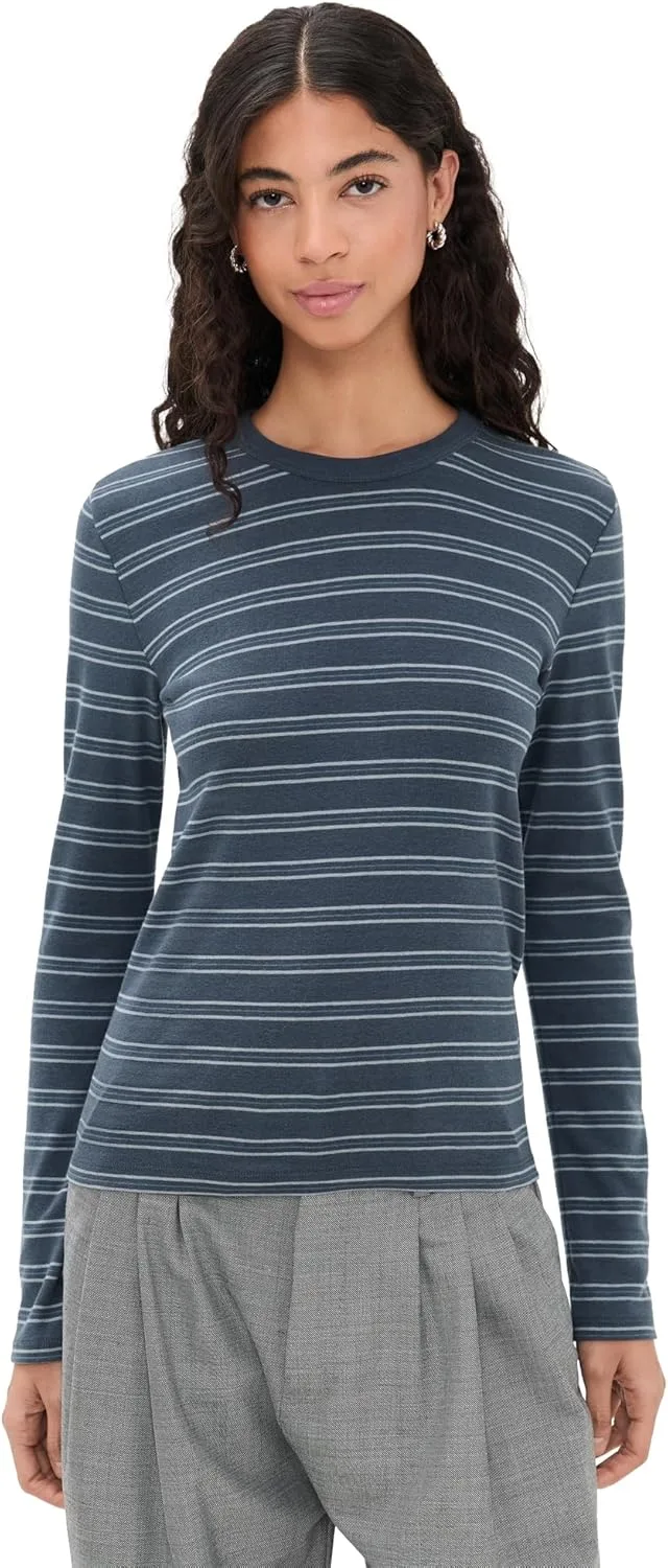 

Vince футболка с длинным рукавом в полоску