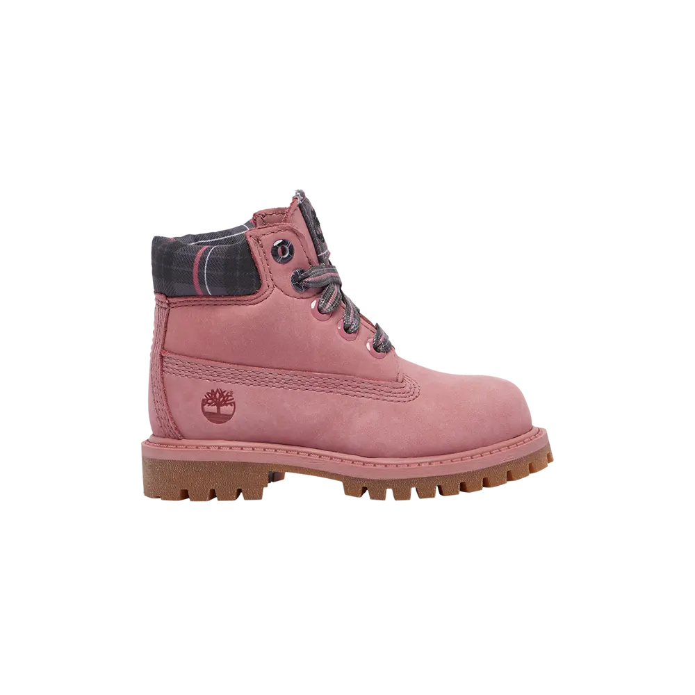 

6-дюймовые ботинки премиум-класса для малышей Timberland, розовый