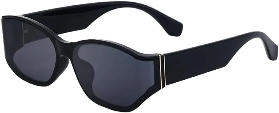 

2027 - Винтажные овальные панк-солнцезащитные очки для женщин, изогнутая оправа, модные очки для мужчин, солнцезащитные очки-маски UV400 MTZJH, One Color