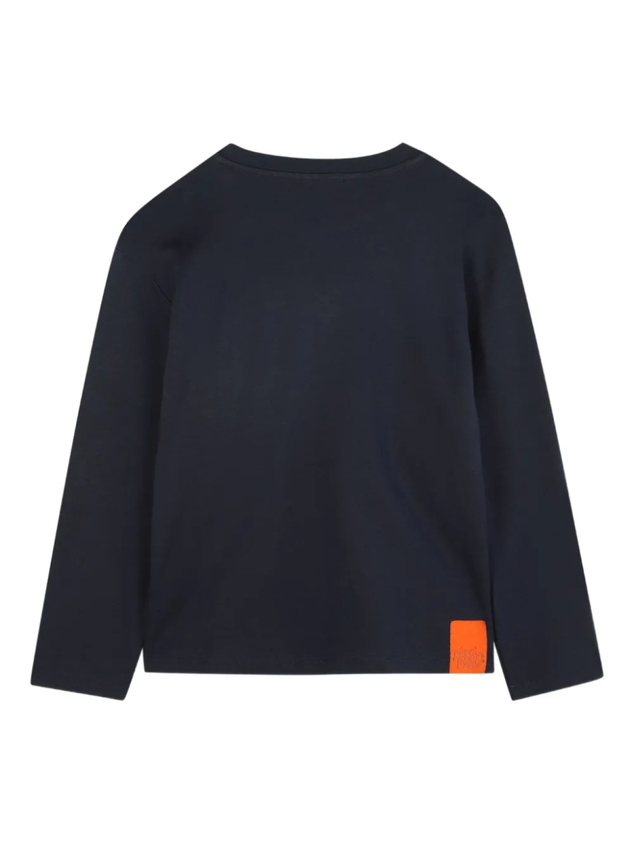 Топ с длинными рукавами и принтом логотипа Kenzo Kids, синий — фото 2