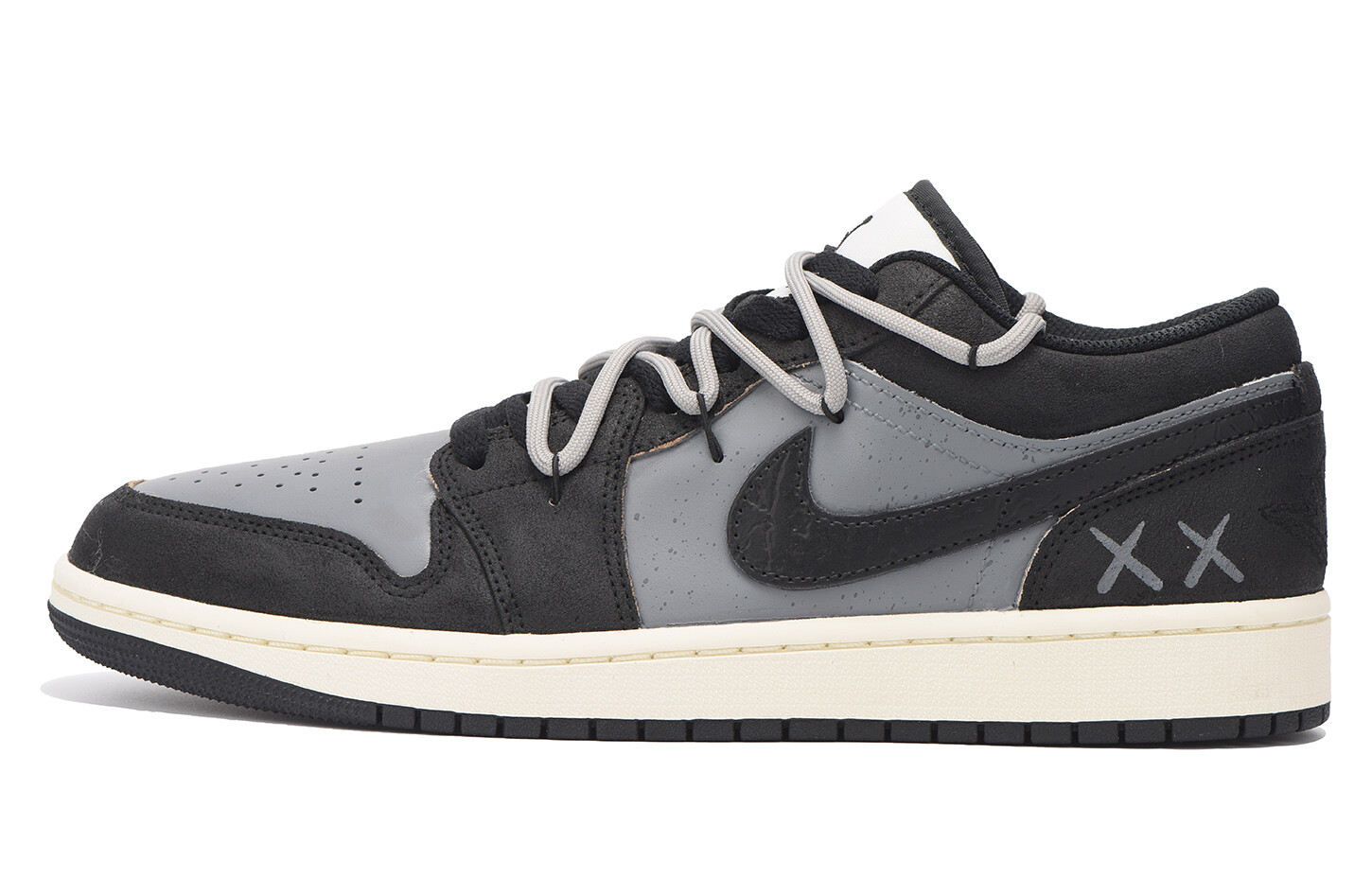 

Кроссовки Air Jordan 1 Vintage Basketball Shoes Men Low-top Gray, серый