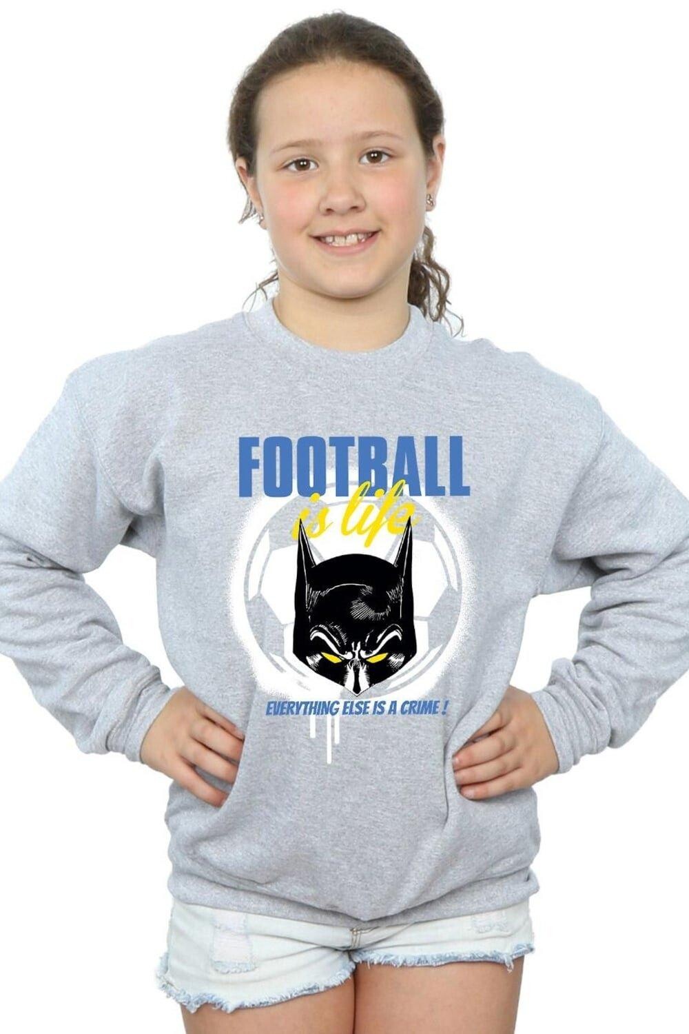 

Толстовка Batman Football is Life DC Comics, серый