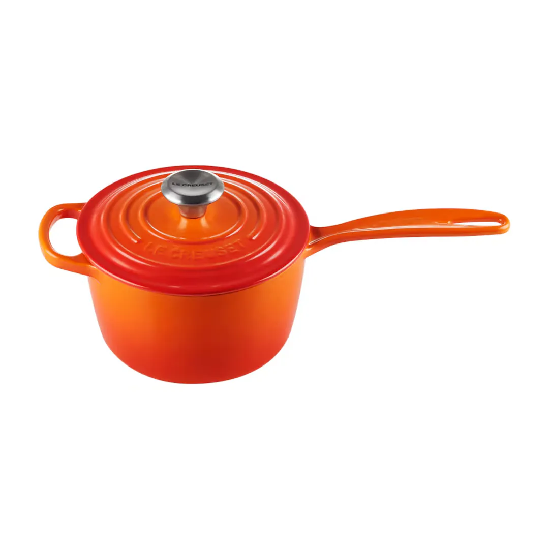 

Чугунная кастрюля Le Creuset, апельсин