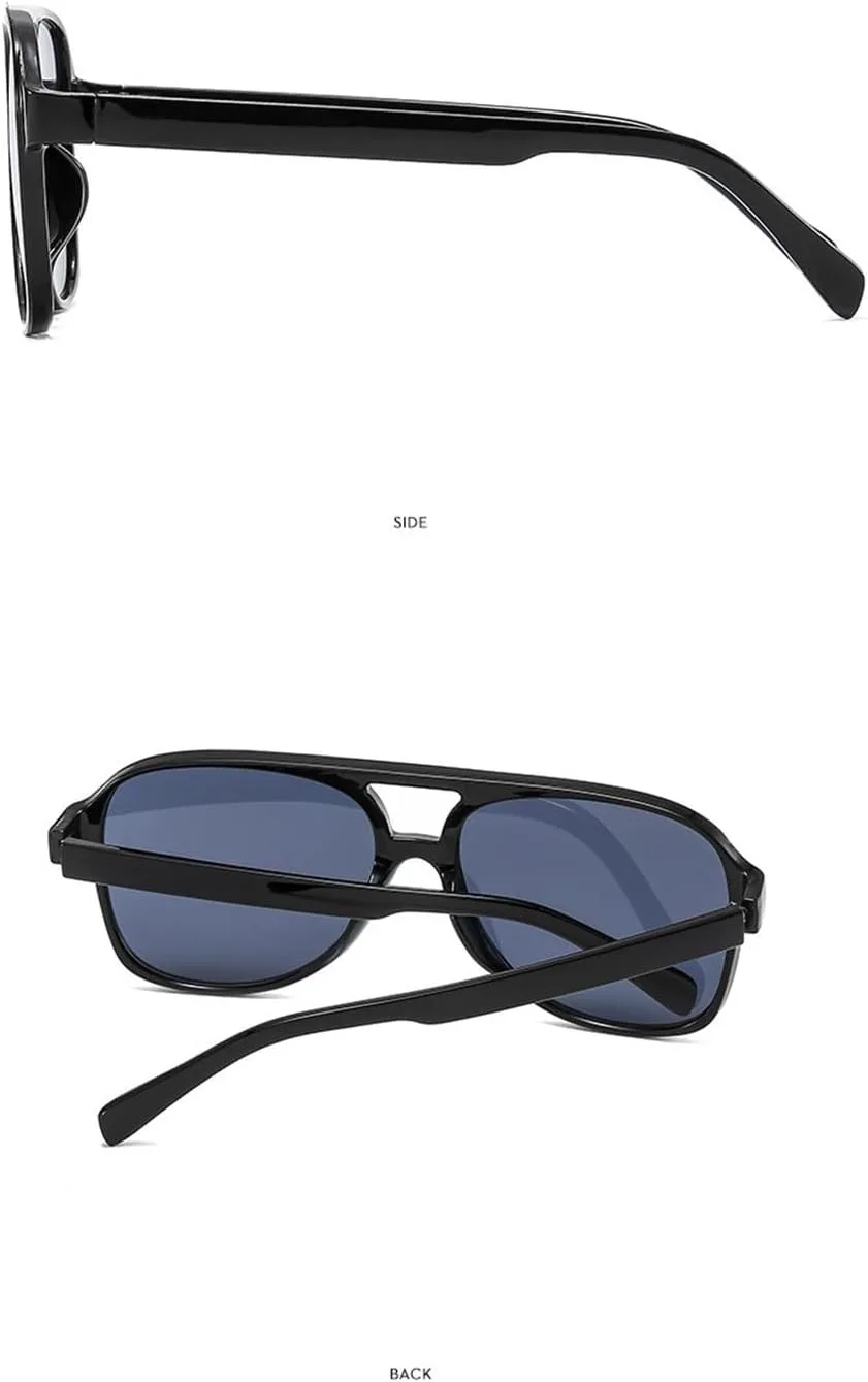 

Мужские солнцезащитные очки для отдыха в крупной оправе, для поездок на работу на открытом воздухе, женские солнцезащитные очки для вождения Generic, Black