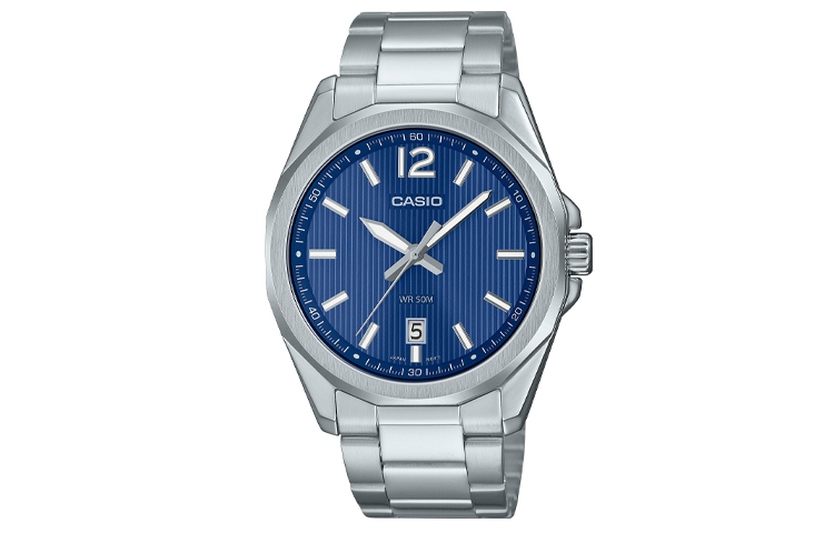 

CASIO Мужские стандартные синие часы серии MTPE725D2A