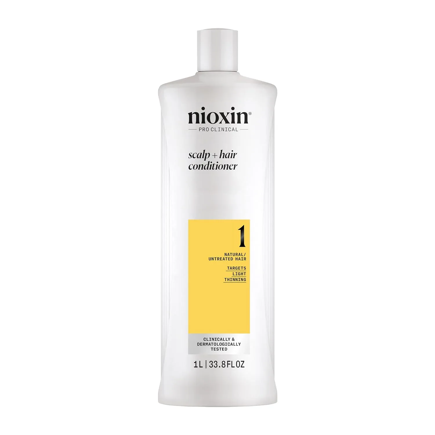 Nioxin System 1 кондиционер для уплотнения кожи головы и волос для натуральных волос с легким истончением, укрепляет от ломкости с ниацинамидом и биотином, освежает кожу головы и придает здоровый блеск 958.23 г (1 шт.)