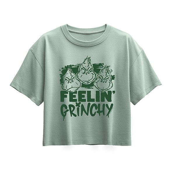 

Футболка Boxy Tee Girls 7-16 Dr Seuss The Feelin' Y Grinch, Seafoam