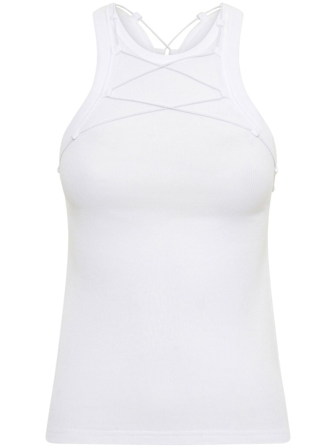 

Dion Lee топ Lock с кулиской, белый