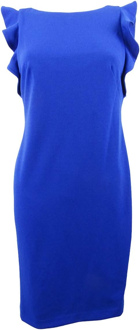 

Женское платье-футляр с оборками от Calvin Klein, Regatta