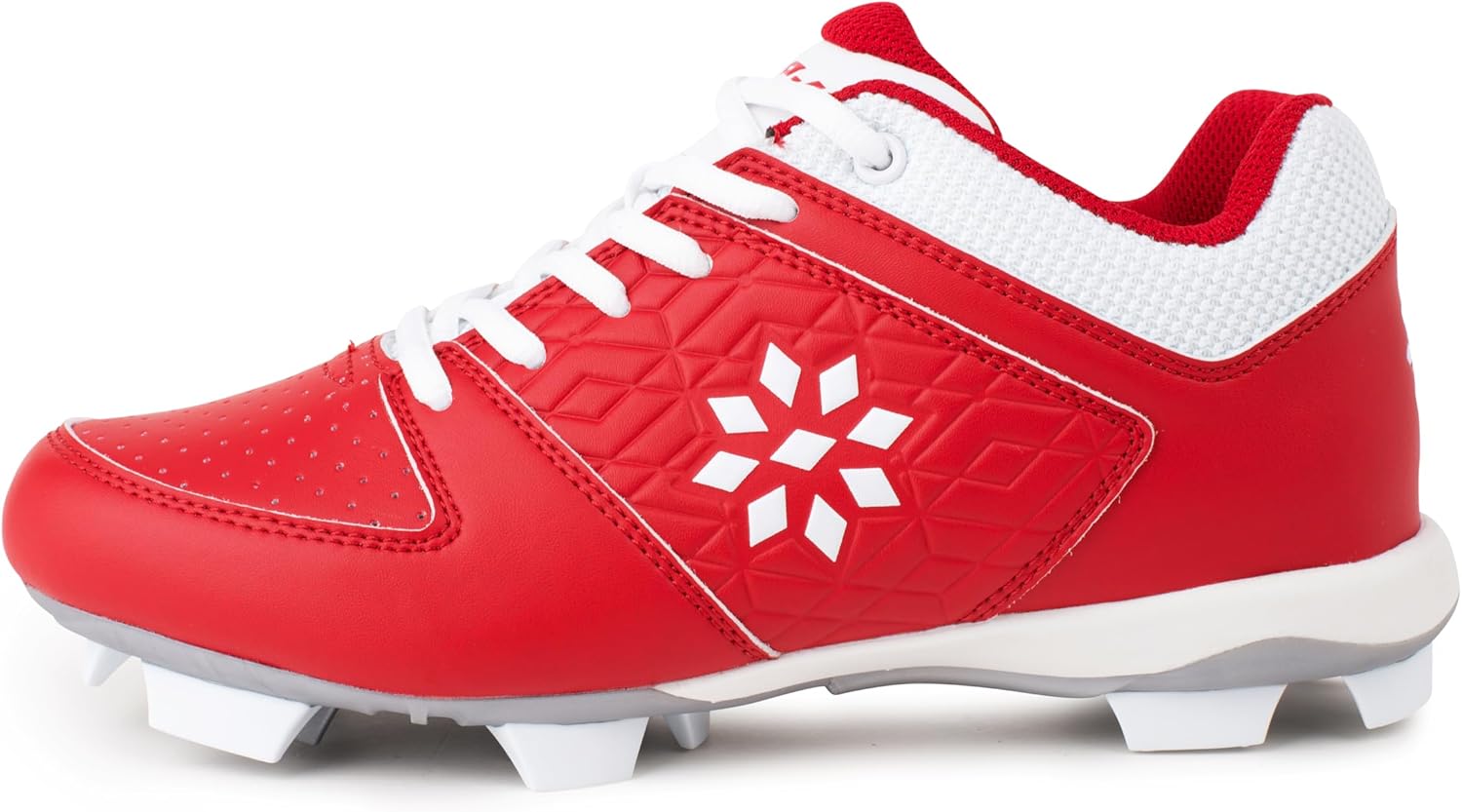 

Бейсбольные Ботинки RIP-IT Girls Diamond для Молодежи, Мягкие, для Девочек, Размеры 1-6, 6 Big Kid Scarlet