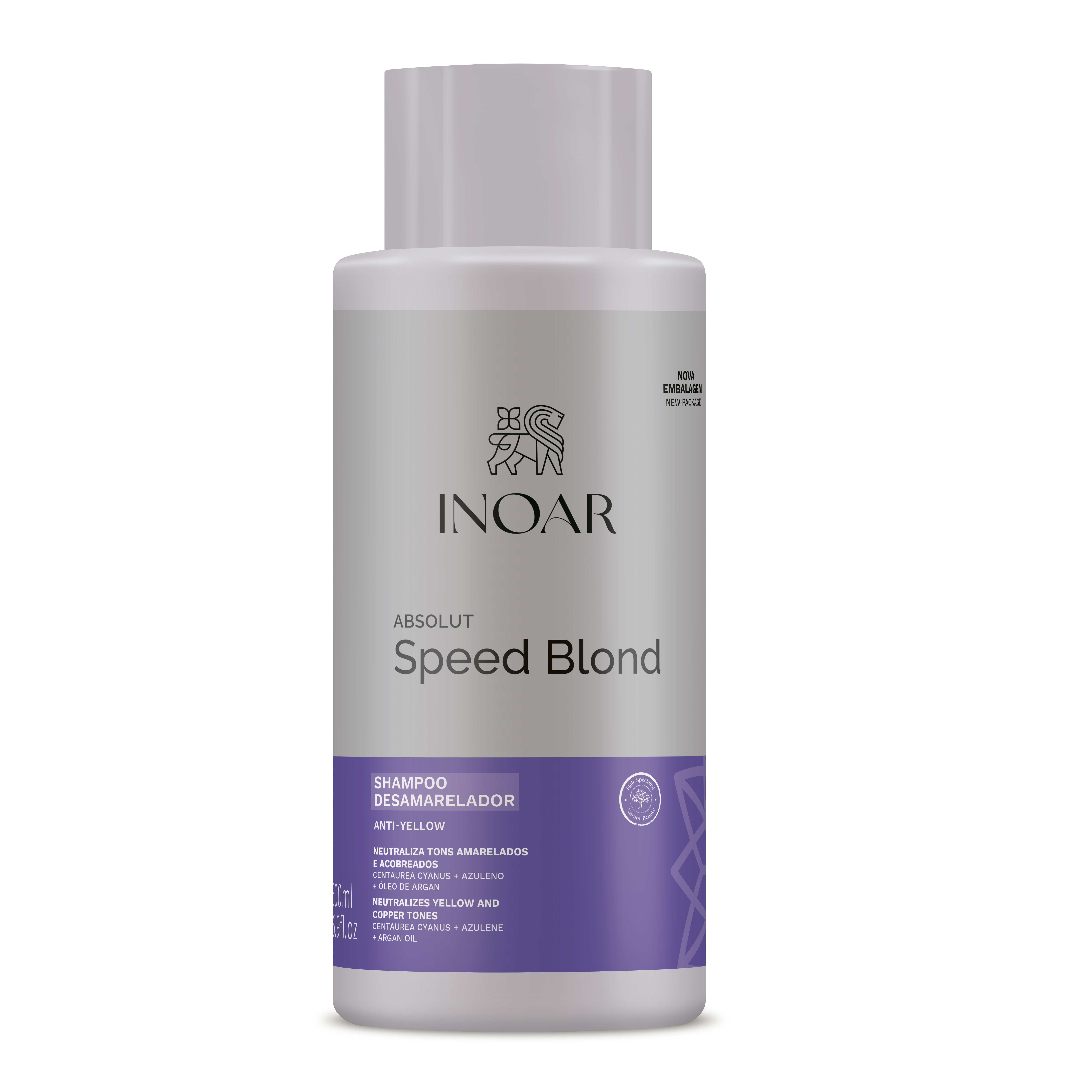 

Шампунь для светлых волос absolut speed blond shampoo Inoar, 500 мл