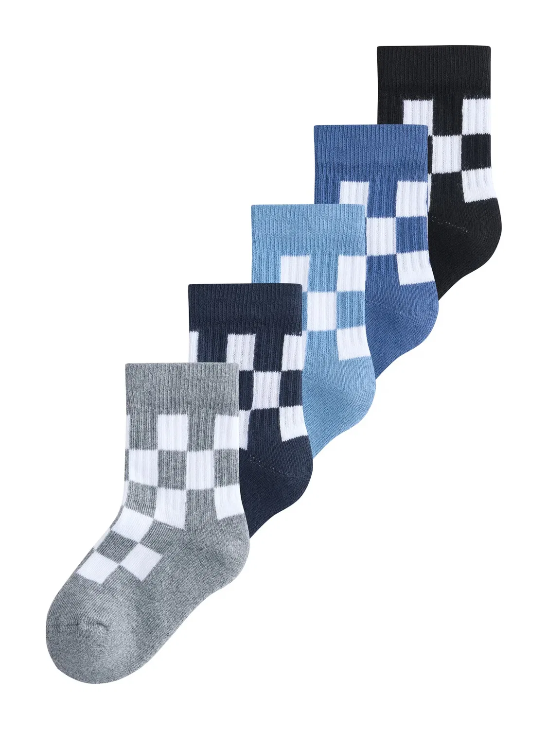 Носки Next, Blue/Marine Blue/Dusty Blue/Mottled Grey/Black