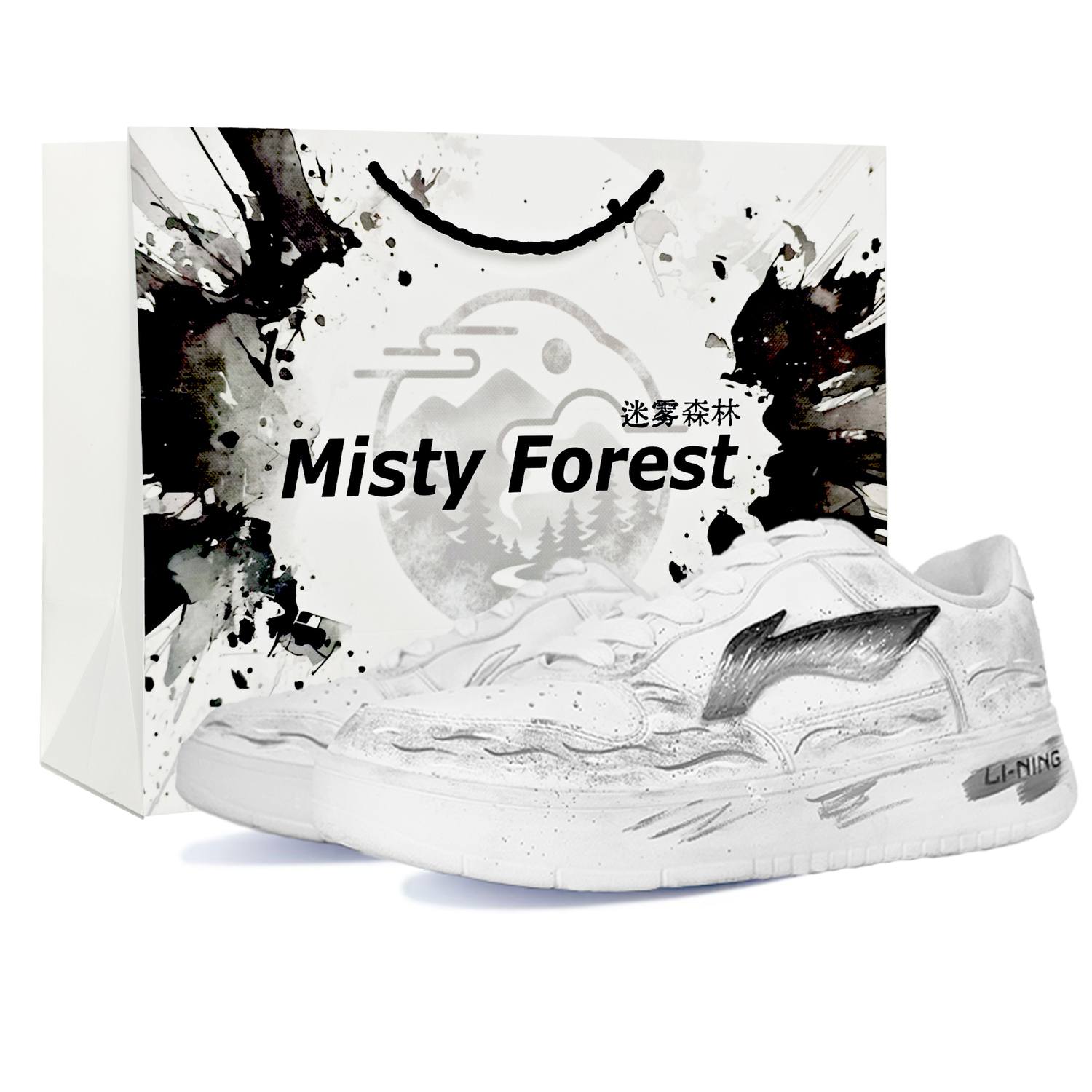 

Li-Ning Li Ning Floating Boat износостойкие и легкие низкие кроссовки для скейтбординга Unisex серый белый