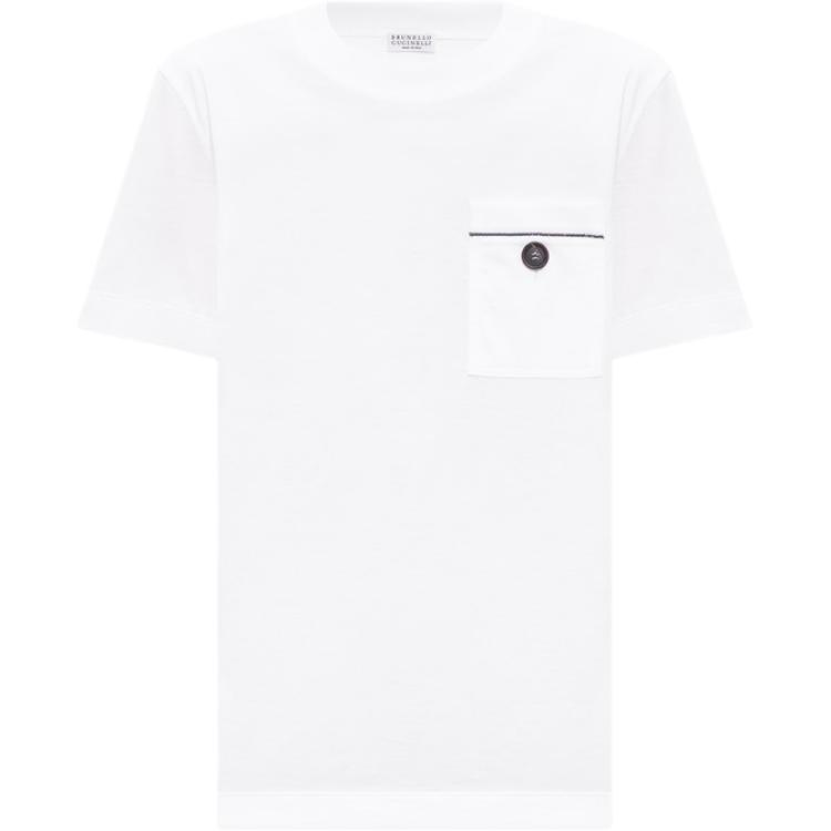 

Обычная футболка женская Brunello Cucinelli, белый