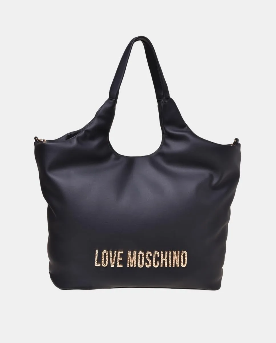 

Большая сумка через плечо Love Moschino, черный