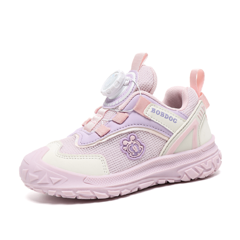 

Скользоустойчивые противоударные амортизирующие износостойкие низкие детские повседневные кроссовки Kids' BOBDOG, фиолетовый