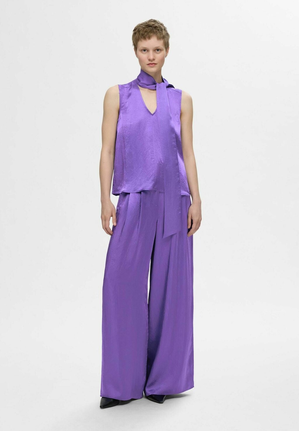 

Блуза SLFSELENE Selected Femme, фиолетовый