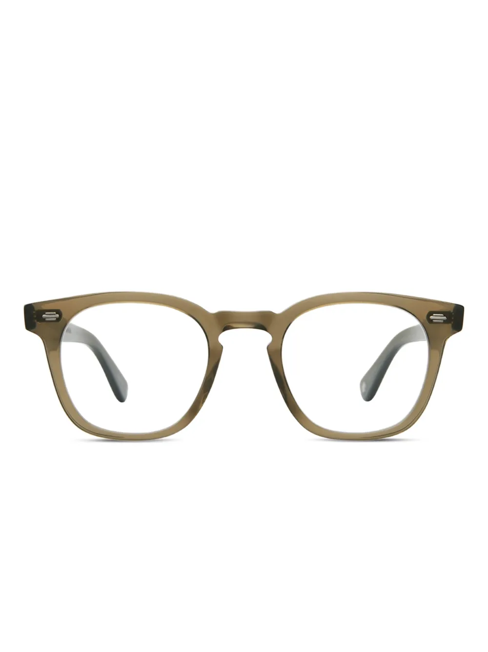 

Очки Byrne в круглой оправе Garrett Leight, зеленый