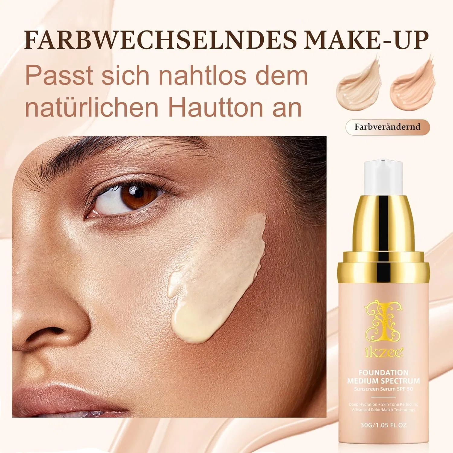 Тонирующая солнцезащитная сыворотка для лица SPF 50 (2 шт.) от P-Beauty P-Beauty Cosmetic Accessories — фото 4
