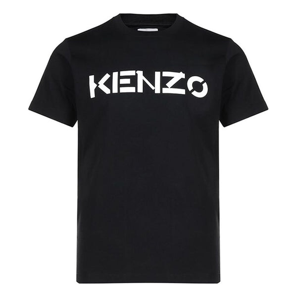 

Футболка Men's KENZO Logo Pattern Round Neck Short Sleeve Black T-Shirt, черный
