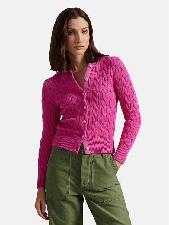 

Облегающий кардиган 211891643019 Polo Ralph Lauren, розовый