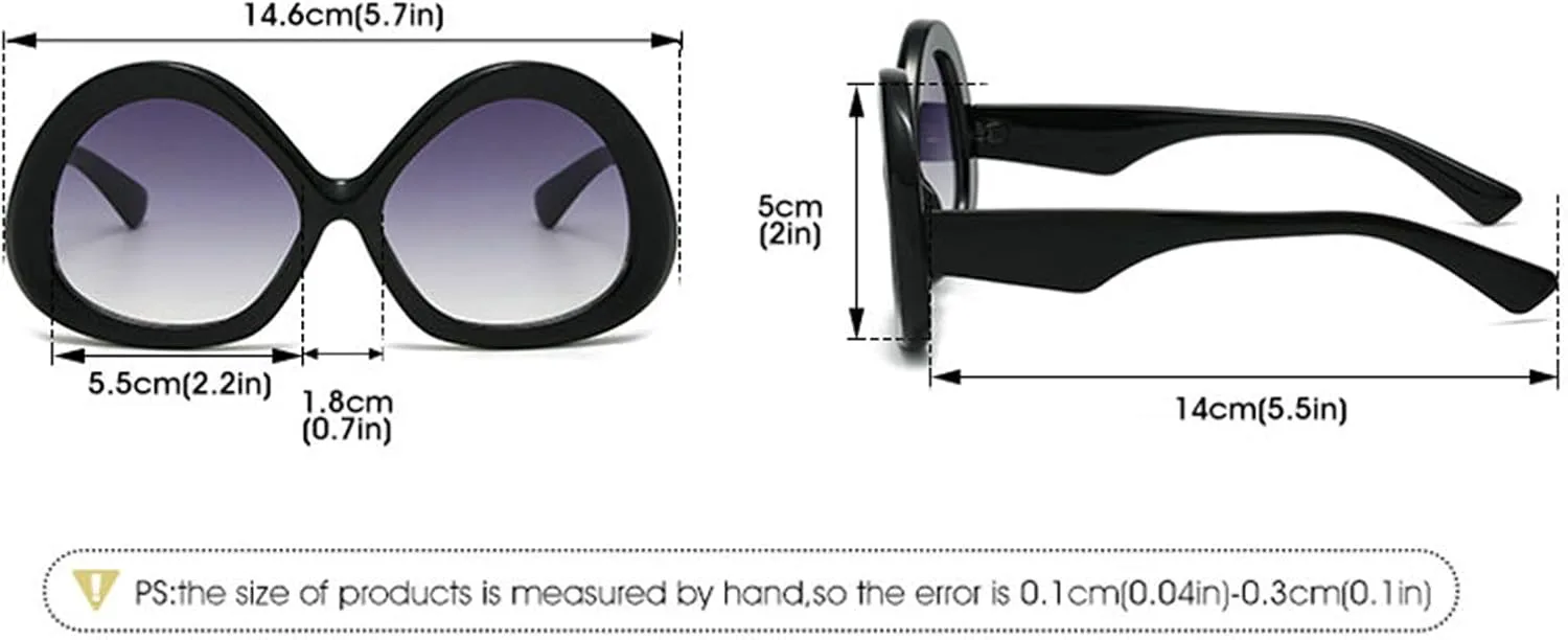 

Willochra Модные большие круглые солнцезащитные очки для женщин и мужчин, ретро-очки с градиентным переходом, винтажные женские солнцезащитные очки UV400, C7