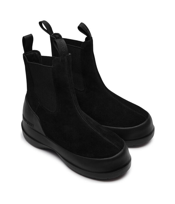 Ботинки женские Moon Boot Луна комбинированные, черный — фото 3