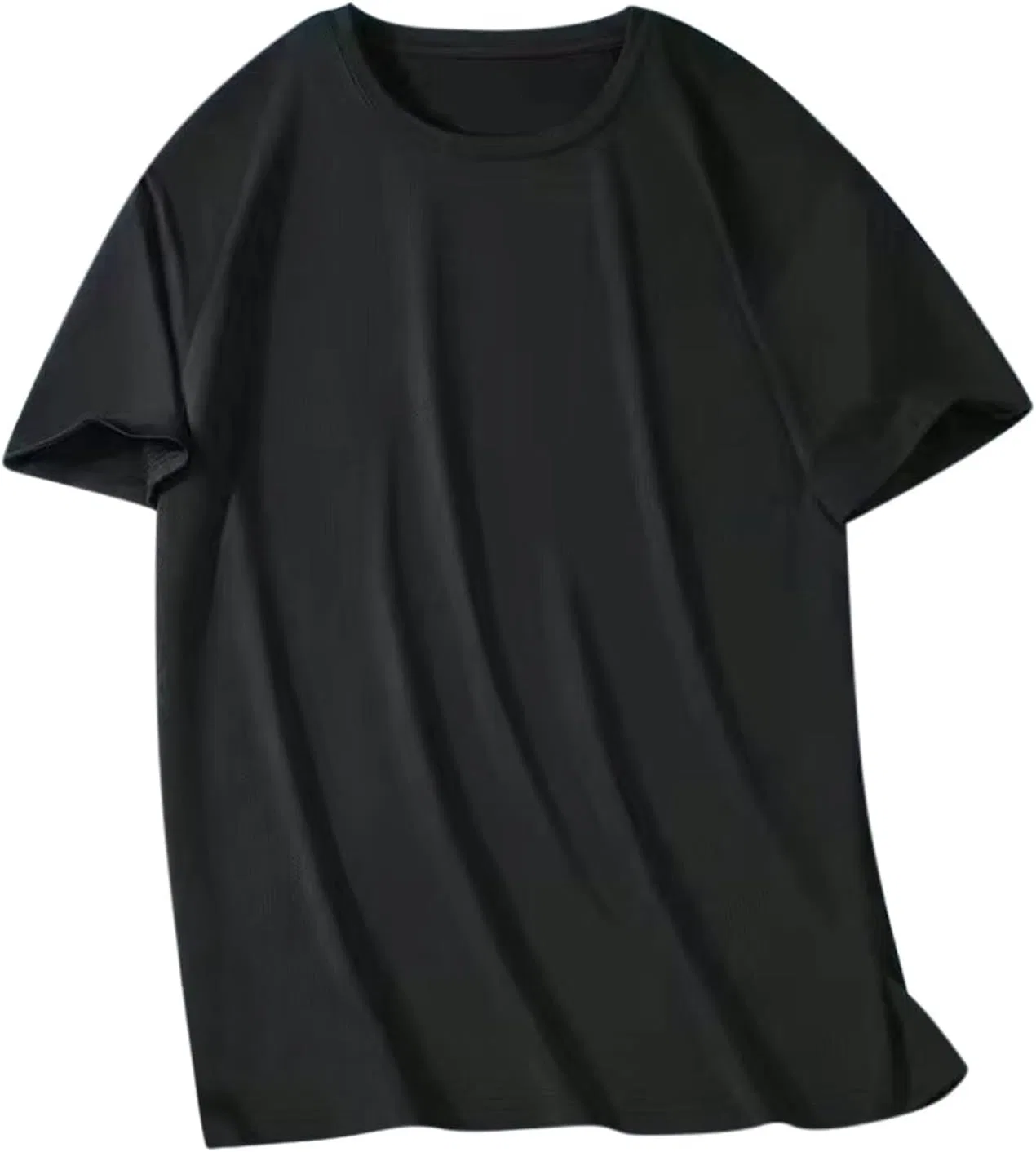 Футболка мужская с круглым вырезом, Oversized, Black
