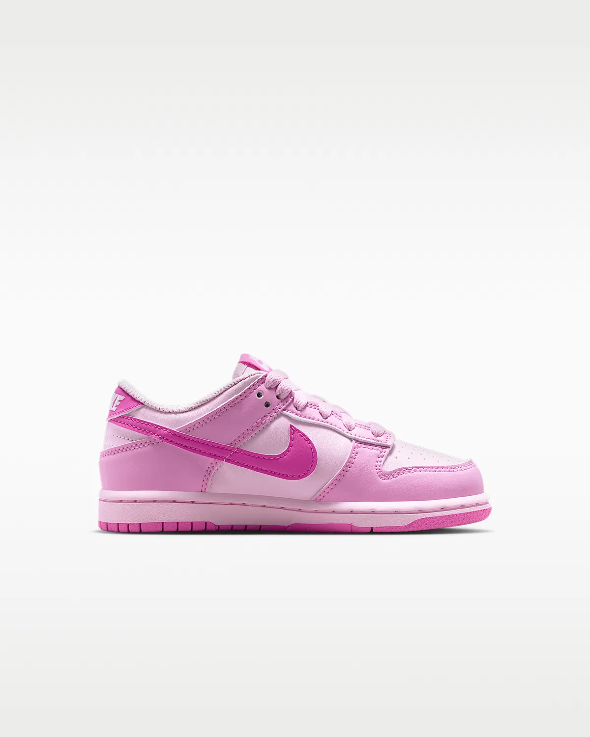 Кроссовки Nike Dunk Low для маленьких детей, Pink Rise/Pink Foam/White/Playful Pink — фото 3