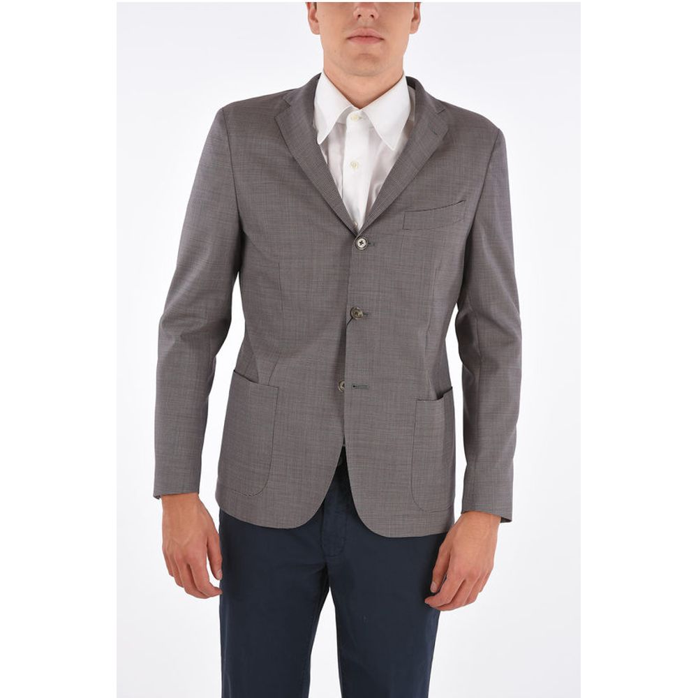 

CC COLLECTION Блейзер НАГРАДА Sfoderato con Motivo Pied de Pou Corneliani, серый